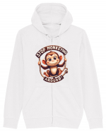 pentru prietenii animalelor - Stop monkeying around Hanorac cu fermoar Unisex Connector