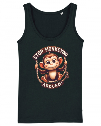 pentru prietenii animalelor - Stop monkeying around Black