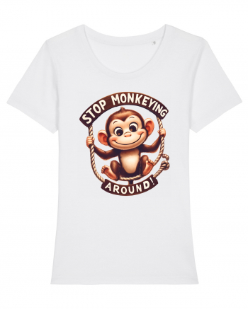 pentru prietenii animalelor - Stop monkeying around White