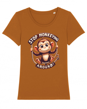 pentru prietenii animalelor - Stop monkeying around Roasted Orange