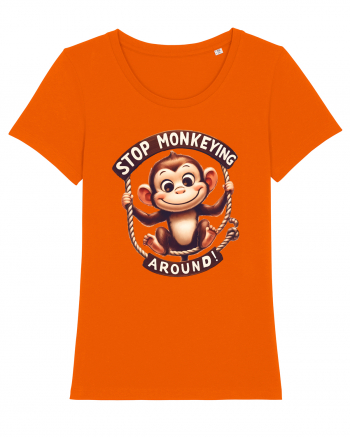 pentru prietenii animalelor - Stop monkeying around Bright Orange