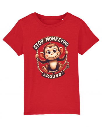 pentru prietenii animalelor - Stop monkeying around Red