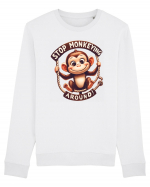 pentru prietenii animalelor - Stop monkeying around Bluză mânecă lungă Unisex Rise