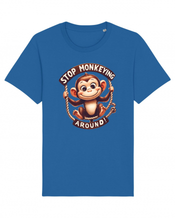 pentru prietenii animalelor - Stop monkeying around Royal Blue