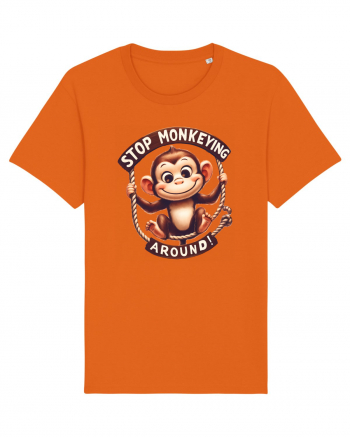 pentru prietenii animalelor - Stop monkeying around Bright Orange