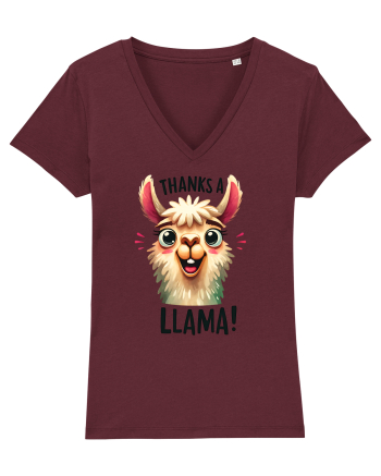 pentru prietenii animalelor - Thanks a llama Burgundy