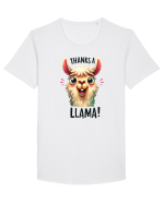 pentru prietenii animalelor - Thanks a llama Tricou mânecă scurtă guler larg Bărbat Skater