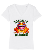 pentru prietenii animalelor - Toadally hillarious Tricou mânecă scurtă guler V Damă Evoker