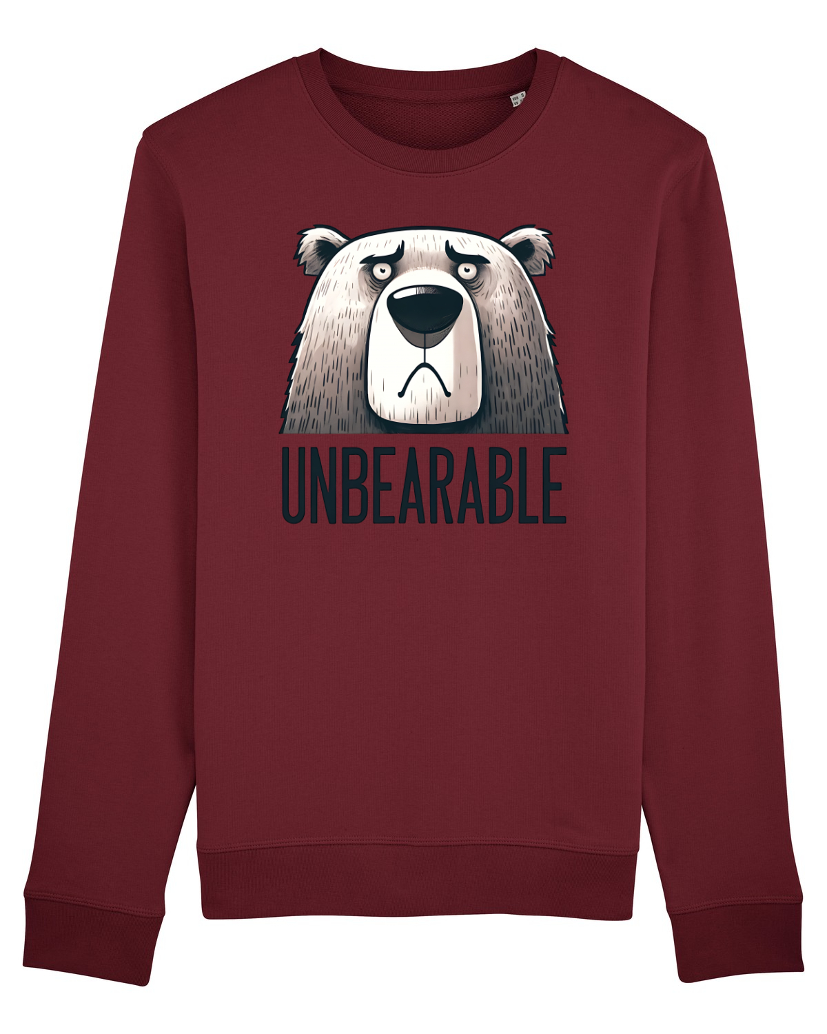 Bluză mânecă lungă Unisex Rise Burgundy