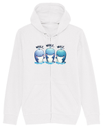 pentru prietenii animalelor - Whale, whale, whale Hanorac cu fermoar Unisex Connector