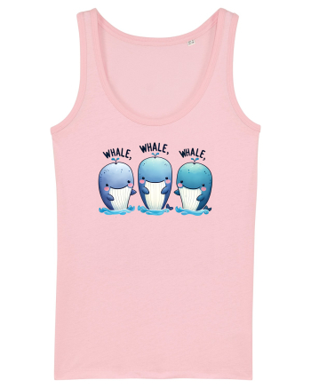 pentru prietenii animalelor - Whale, whale, whale Cotton Pink