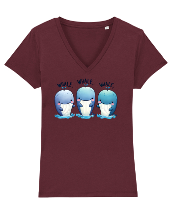 pentru prietenii animalelor - Whale, whale, whale Burgundy