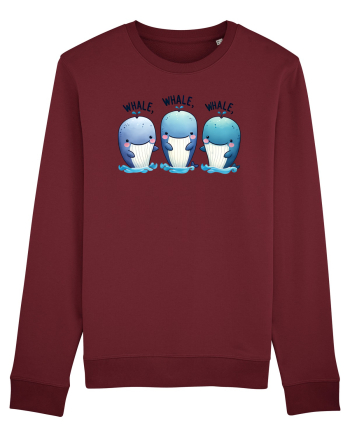 pentru prietenii animalelor - Whale, whale, whale Burgundy