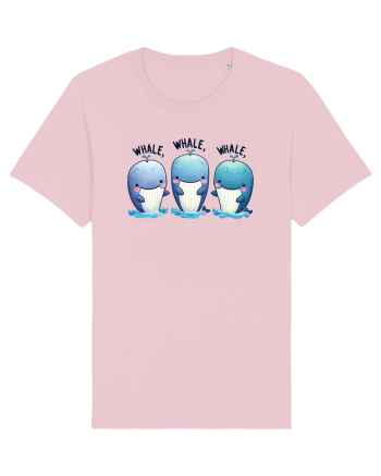 pentru prietenii animalelor - Whale, whale, whale Cotton Pink