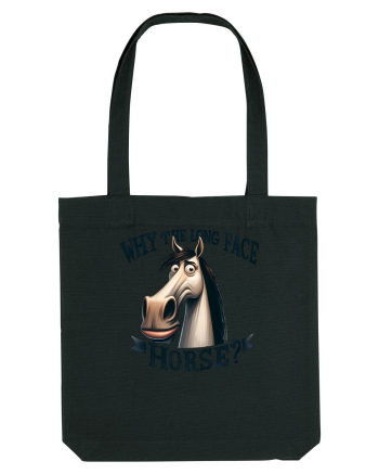 pentru prietenii animalelor - Why the long face, horse Black