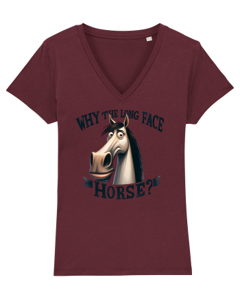 pentru prietenii animalelor - Why the long face, horse Burgundy