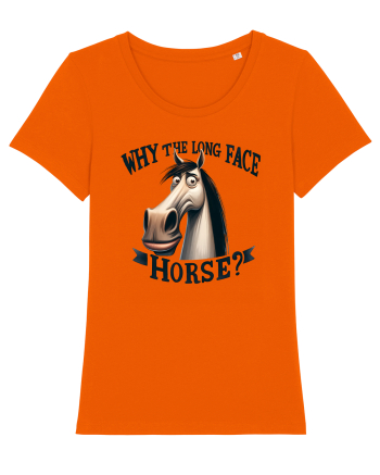 pentru prietenii animalelor - Why the long face, horse Bright Orange
