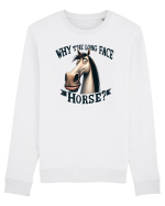 pentru prietenii animalelor - Why the long face, horse Bluză mânecă lungă Unisex Rise