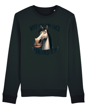 pentru prietenii animalelor - Why the long face, horse Black