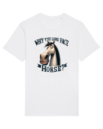 pentru prietenii animalelor - Why the long face, horse Tricou mânecă scurtă Unisex Rocker