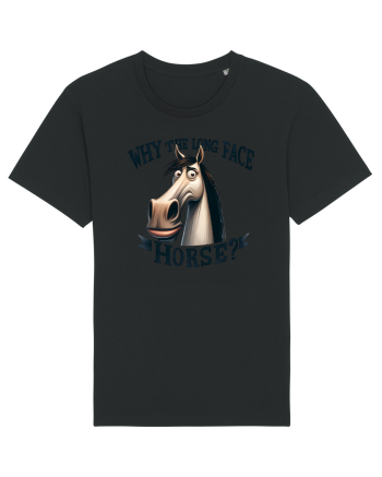 pentru prietenii animalelor - Why the long face, horse Black