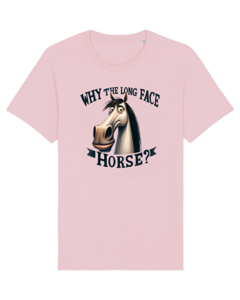 pentru prietenii animalelor - Why the long face, horse Cotton Pink