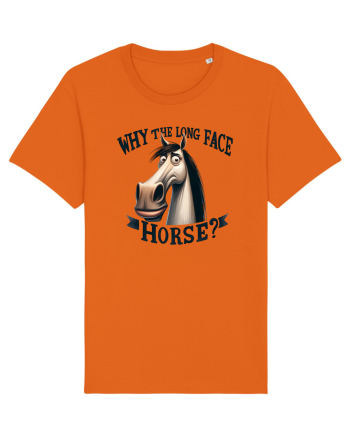 pentru prietenii animalelor - Why the long face, horse Bright Orange