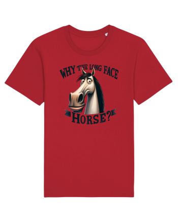 pentru prietenii animalelor - Why the long face, horse Red