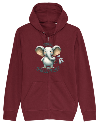 pentru prietenii animalelor - You are irrelephant Burgundy