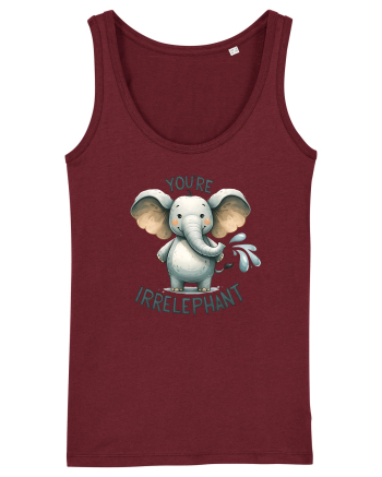 pentru prietenii animalelor - You are irrelephant Burgundy