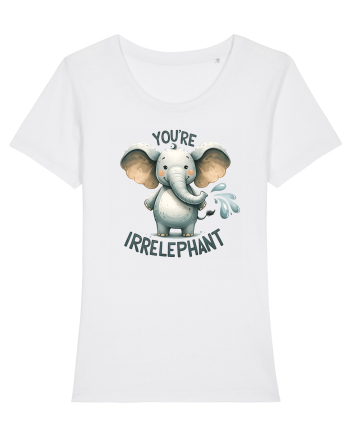 pentru prietenii animalelor - You are irrelephant White