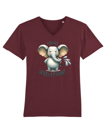 pentru prietenii animalelor - You are irrelephant Burgundy