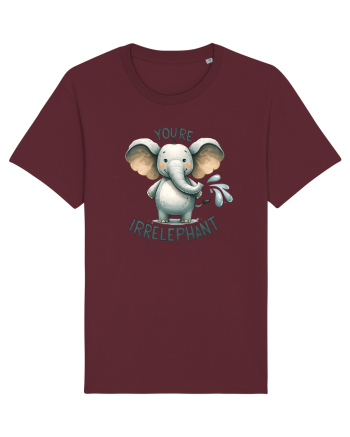 pentru prietenii animalelor - You are irrelephant Burgundy