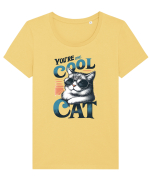 pentru prietenii animalelor - You are one cool cat Tricou mânecă scurtă guler larg fitted Damă Expresser