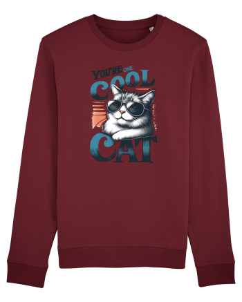 pentru prietenii animalelor - You are one cool cat Burgundy