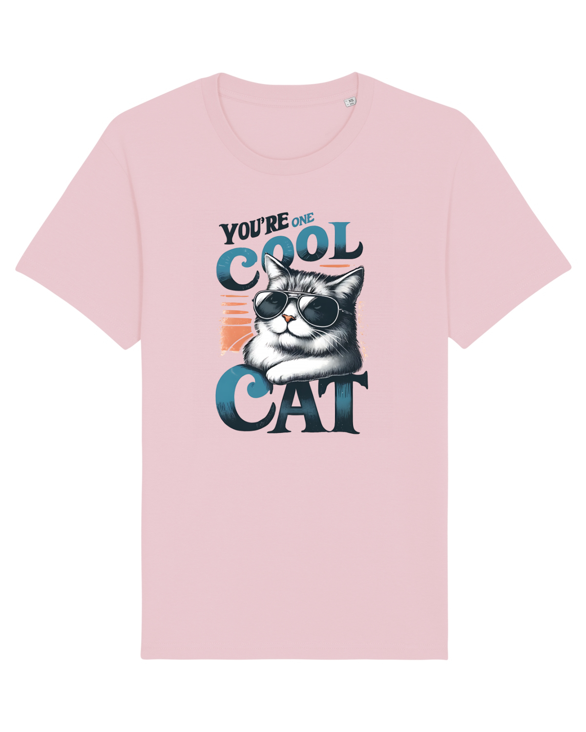 Tricou mânecă scurtă Unisex Rocker Cotton Pink