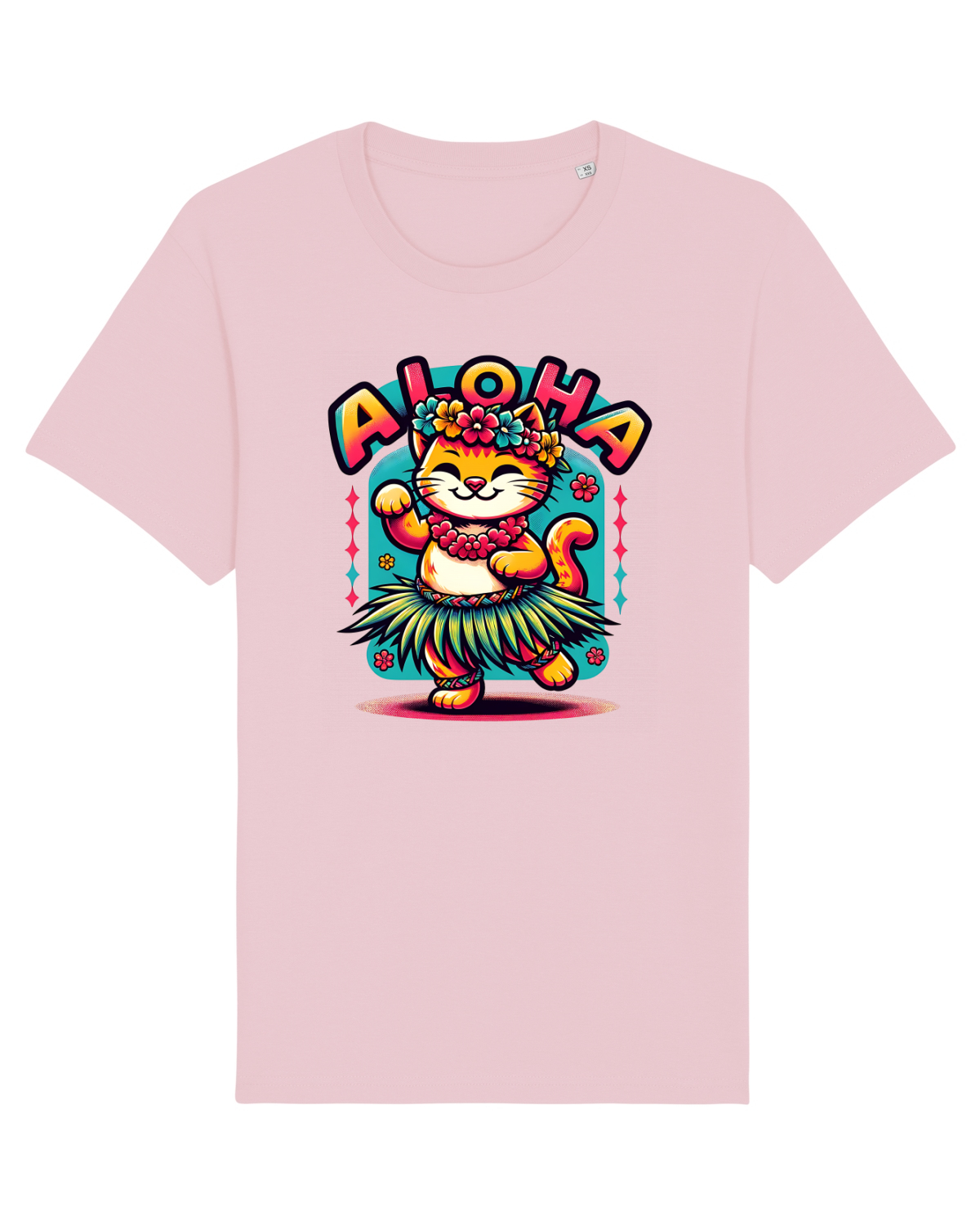 Tricou mânecă scurtă Unisex Rocker Cotton Pink