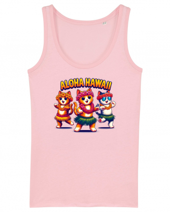 cu pisici in vacanță - Aloha hawaii Cotton Pink