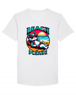 cu pisici in vacanță - Beach please Tricou mânecă scurtă guler larg Bărbat Skater