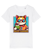 cu pisici in vacanță - Enjoy summer Tricou mânecă scurtă  Copii Mini Creator
