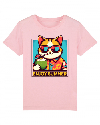 cu pisici in vacanță - Enjoy summer Cotton Pink