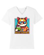 cu pisici in vacanță - Enjoy summer Tricou mânecă scurtă guler V Bărbat Presenter