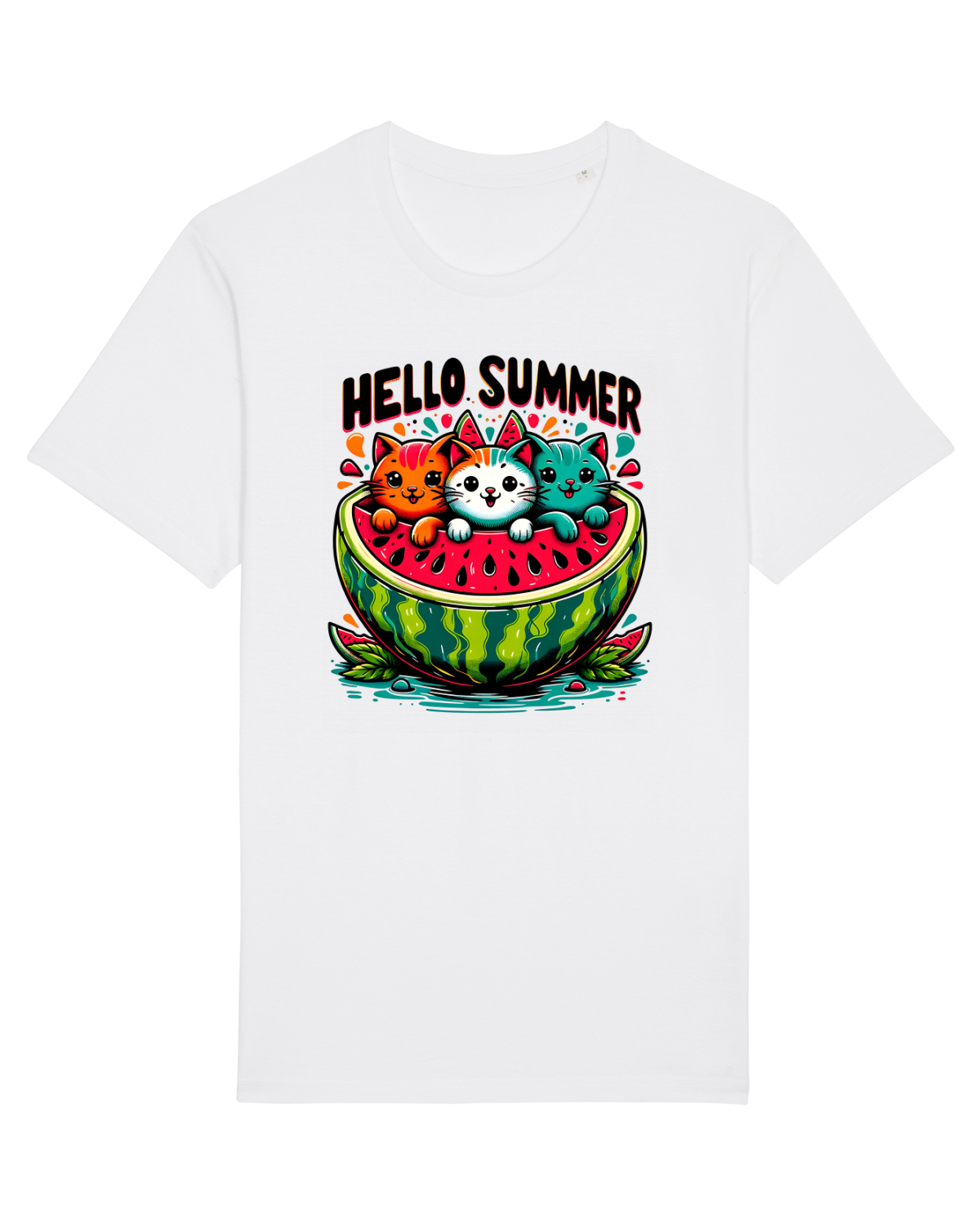 Tricou mânecă scurtă Unisex Rocker White