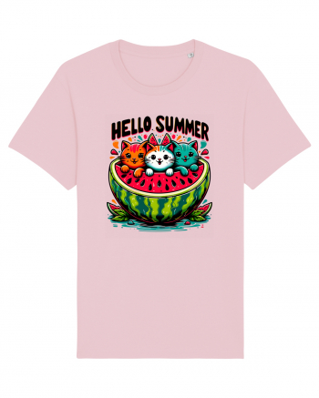 cu pisici in vacanță - Hello summer Cotton Pink