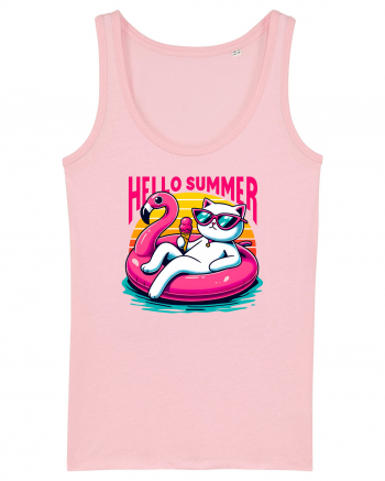 cu pisici in vacanță - Hello summer v2 Cotton Pink