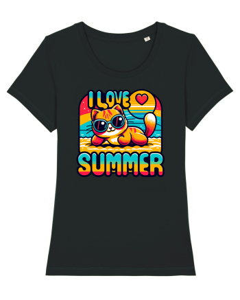 cu pisici in vacanță - I love summer Black
