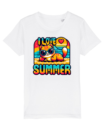 cu pisici in vacanță - I love summer White
