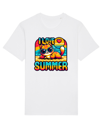 cu pisici in vacanță - I love summer White