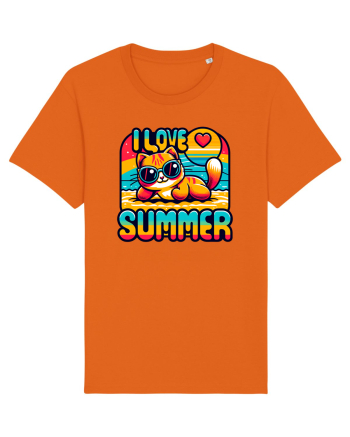 cu pisici in vacanță - I love summer Bright Orange