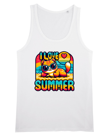 cu pisici in vacanță - I love summer White